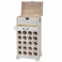 Shabby Chic Weinregal Lucan 20 Flaschen shabby weiss