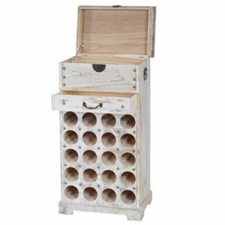 Shabby Chic Weinregal Lucan 20 Flaschen shabby weiss