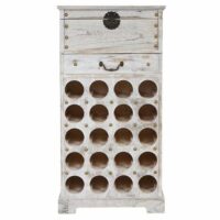 Shabby Chic Weinregal Lucan 20 Flaschen shabby weiss