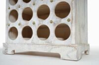 Shabby Chic Weinregal Lucan 20 Flaschen ~ weiss