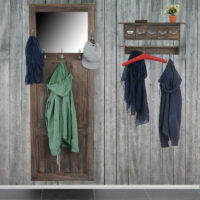 Shabby Garderobe mit Spiegel Vintage ~ weiss