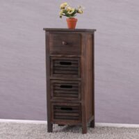 Shabby Kommode 74x30x25cm Vintage braun