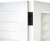 Shabby-Look Paravent Vintage 170x120cm weiss