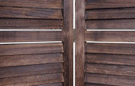 Shabby-Look Paravent  Vintage 170x160cm braun