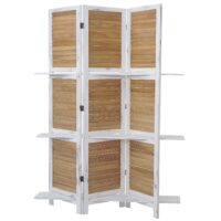 Shabby Paravent Yvelines mit Regalböden
