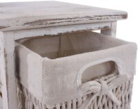 Shabby Regal mit 5 Korbschubladen Vintage ~ weiss