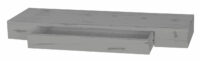 Shabby Wandregal Oise 80cm Schublade ~ grau