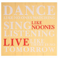 Holzschild 60x60cm ~ gelb