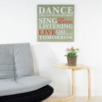 Holzschild 60x60cm ~ grün