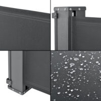 Seitenmarkise Mulhacén 180x300cm Anthrazit