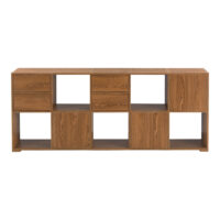 Sideboard Köping 145x28x60cm Dunkler Holzton