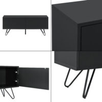 Sideboard Bollebygd 46.5x110x30cm Schwarz