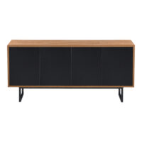 Sideboard Mariestad 120x30x55cm Dunkler Holzton/Schwarz