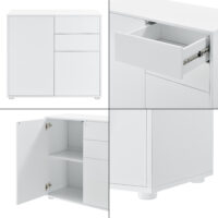 Sideboard Paarl 74x79x36cm mt 2 Schubladen hochglanz