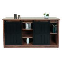 Sideboard JAM-K75 Highboard Regal Schiebetüre 84x150x40cm