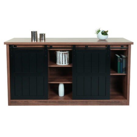 Sideboard JAM-K75 Highboard Regal Schiebetüre 84x150x40cm