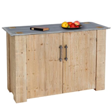 Sideboard Kommode Schrank Industrial Massiv-Holz 80x120x48cm