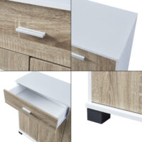 Schuhschrank Bobeck 72x80x28cm Weiss Eiche