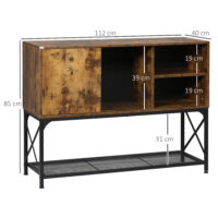 Sideboard im Industrie-Design Buffet 112x40x85cm