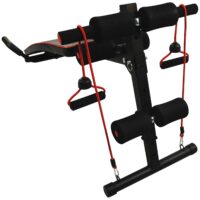 Sit Up Bank Bauchtrainer Trainingsbank mit Widerstandsbänder