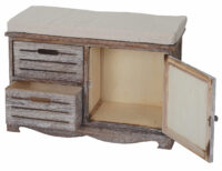 Sitzbank Ascoli Bank Kommode Shabby-Look Vintage 49x71x32cm
