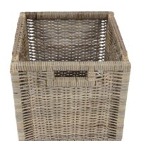Sitzbank Bienne 3 Körbe  Kubu-Rattan-Geflecht 112x46x37cm
