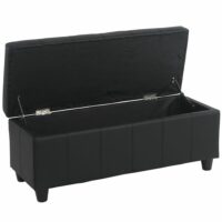 Sitzbank Kriens 112x45x45cm ~ schwarz matt
