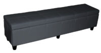 Sitzbank Kriens XXL Leder  ~ grau