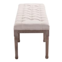 Sitzbank Leinen-Bezug 142cm Vintage Shabby Beine