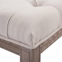 Sitzbank Leinen-Bezug 142cm Vintage Shabby Beine