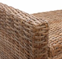 Sitzbank Rattan Stauraum ~ kubu grau