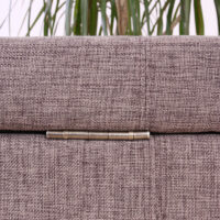 Sitzbank Truhe Kriens XXL Textil 180x45x45cm ~ grau