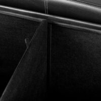 Sitzbank schwarz - 114 cm x 40 cm x 40 cm schwarz