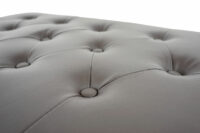 Sitzhocker Chesterfield 41x75x46cm ~ runde Füsse braun