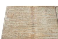 Sitzhocker Industrie Tanne Stahl rustikal massiv 48x36x32cm