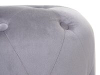 42x39cm Samt hellgrau