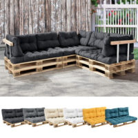 Rückenkissen für Palettenmöbel Comfy 40x60x12 cm Dunkelgrau