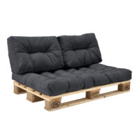 Rückenkissen für Palettenmöbel Comfy 40x60x12 cm Dunkelgrau