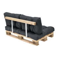 Rückenkissen für Palettenmöbel Comfy 40x60x12 cm Dunkelgrau