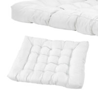 Sitzkissen für Palettenmöbel Comfy 80x120x12 cm Weiss
