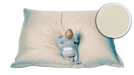 Sitzsack Sitzkissen ~ 100x70 cremefarben