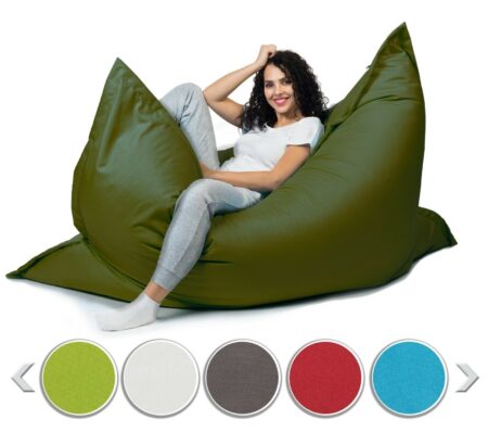 Sitzsack Sitzkissen Beanbag ~ 100x150 dunkelgrün