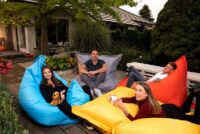 Sitzsack Sitzkissen Beanbag ~ 145x180 beige