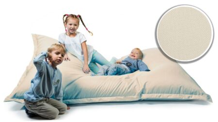 Sitzsack Sitzkissen Beanbag ~ 145x200 cremefarben