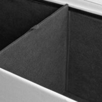 Sitztruhe Wäschekorb Wäschetruhe 114x40x40 cm weiss