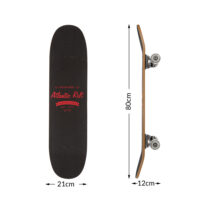 Skateboard PU Dämpfer + PU Rollen Double Kick Deck