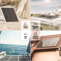 Solarpanel Monokristallin - 100W 18V für 12V Batterien Photovoltaik