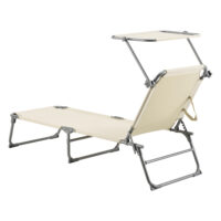 Sonnenliege Getaria 189x57x28cm Beige