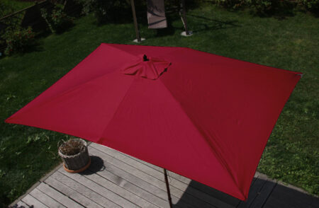 Sonnenschirm Florida Marktschirm 2x3m Holz bordeaux