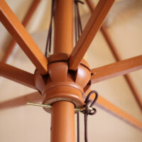 Sonnenschirm Florida Marktschirm 2x3m Holz creme